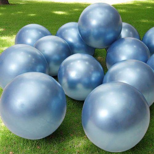 25 ADET AÇIK MAVİ KROM BALON PARLAK METALİK KROM AÇIK MAVİ BALON HELYUM GAZINA UÇAN BALONA UYGUNDUR