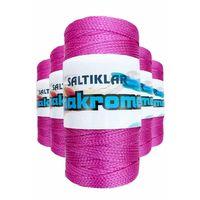 5 Adet Polyester Makrome İpi 1538 Fuşya 100 gr