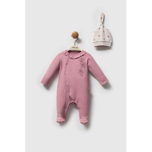 Moi Noi Flowers Şapkalı Tulum MNB1262 Mürdüm