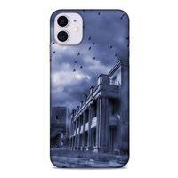 Apple Iphone 11 Kılıf Depresyon (39) Liquid Crystal Kılıf Şeker Pembe Bordo