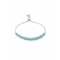 925 Ayar Gümüş Firuze Taşlı Suyolu Asansör Kilitli Kadın Bileklik