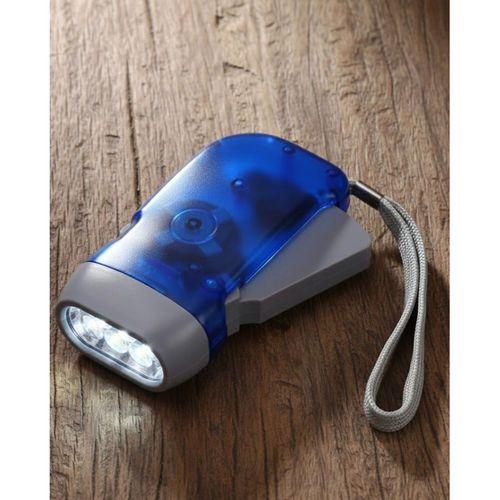 Kendiliğinden Şarjlı El Feneri Pilsiz Dinamolu 3 Led Taşınabilir