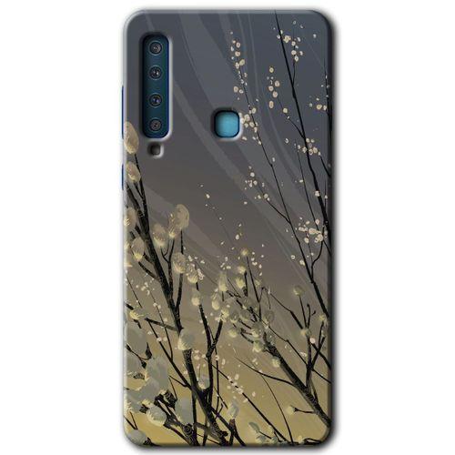 Galaxy A9 2018 Kılıf HD Desen Baskılı Arka Kapak - Branches Flowers + Kırılmaz Cam