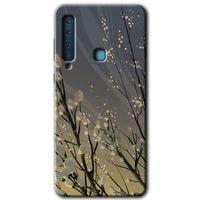 Galaxy A9 2018 Kılıf HD Desen Baskılı Arka Kapak - Branches Flowers + Kırılmaz Cam
