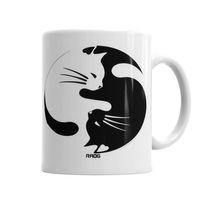 Sevimli Kedi Cats Kedi Kupa Bardak Porselen