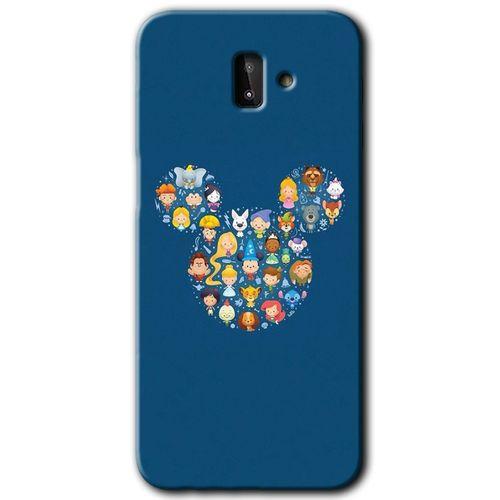 Samsung Galaxy J6 Plus HD Baskılı Kılıf + 9D Tam Ekran Koruyucu - Mickey