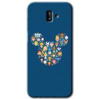 Samsung Galaxy J6 Plus HD Baskılı Kılıf + 9D Tam Ekran Koruyucu - Mickey