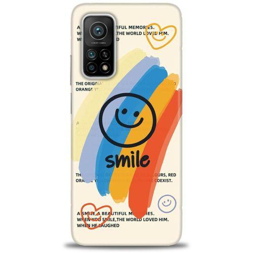 Xiaomi Mi 10T Kılıf HD Baskılı Kılıf - Smile + Tam Ekran Koruyucu