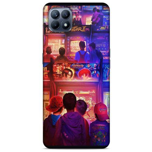 Retro (33) Desen Hybrid Kılıf Renkli Huawei P40 Lite Kılıf