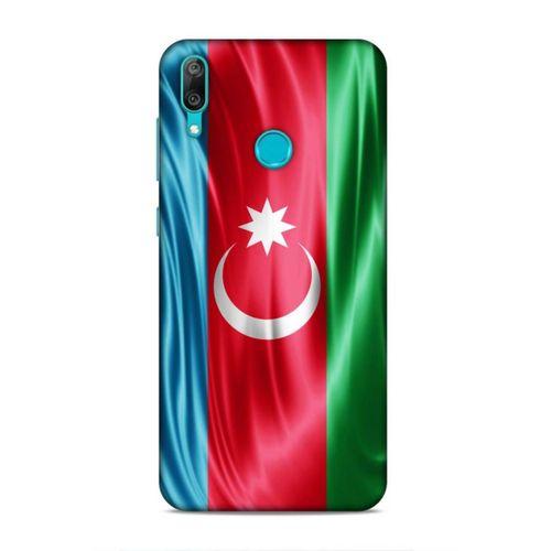 Huawei Y7 Prime 2019 Uyumlu Kılıf Azarbaijan (36) Glitter Kılıf Tam Bayrak