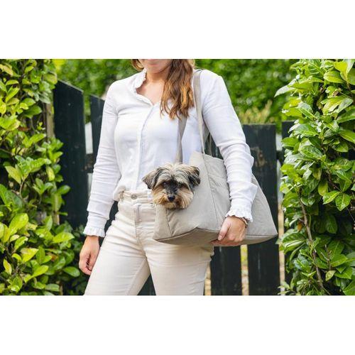 Beeztees DBL Köpek Taşıma Çantası, Yıkanabilir, 6,5Kg'ye kadar, Bej, 40x20x28cm