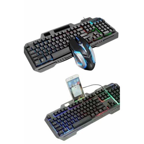 Rgb Işıklı   Klavye Q Klavye Mouse Hediyeli