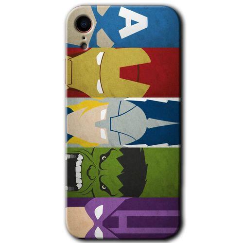 iPhone XR Kılıf Kapak - Avengers-1 +Hayalet Ekran Yandan Gözükmez