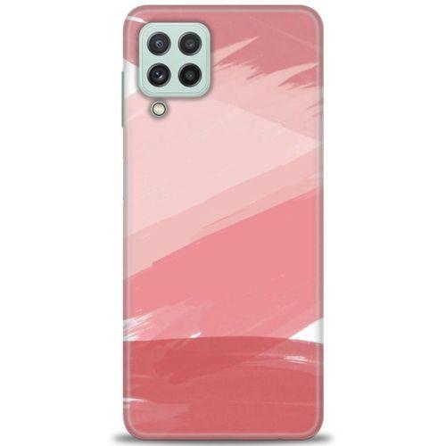 Samsung Galaxy M22 Kılıf HD Baskılı Kılıf - Pembe Palet + Tam Ekran Koruyucu