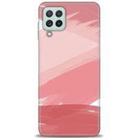 Samsung Galaxy M22 Kılıf HD Baskılı Kılıf - Pembe Palet + Tam Ekran Koruyucu