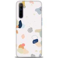 Realme 6 Kılıf HD Baskılı Kılıf - Benekler ve Renkler + Tam Ekran Koruyucu