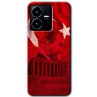 Vivo Y22s Kılıf HD Desen Baskılı Arka Kapak - Anıtkabir Atatürk