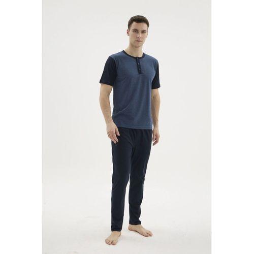 Kocabey 2205 Erkek Battal Midi Yaka Pijama Takım