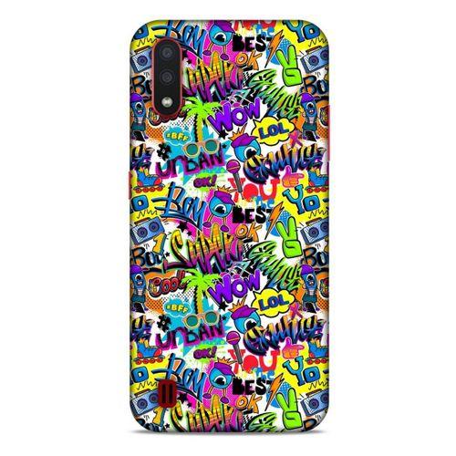 Graffitix (22) Desenli Silikon Kapak Samsung Galaxy A01 Kılıf