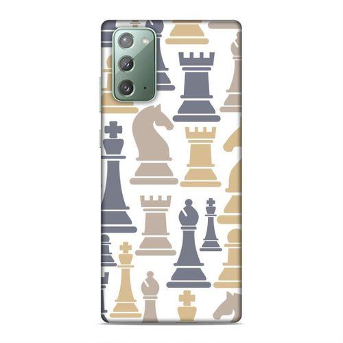 Samsung Galaxy Note 20 Kılıf Satranc Arka Kapak Silikon Koruma Full Koruyucu