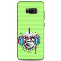 Animax DJ Maymun Samsung Galaxy S8 Plus Kılıf Desenli Silikon