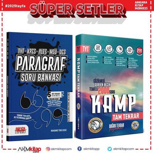 Bilgi Sarmal TYT Kamp Tekrar ve AKM Paragraf Soru Bankası Seti 2 Kitap