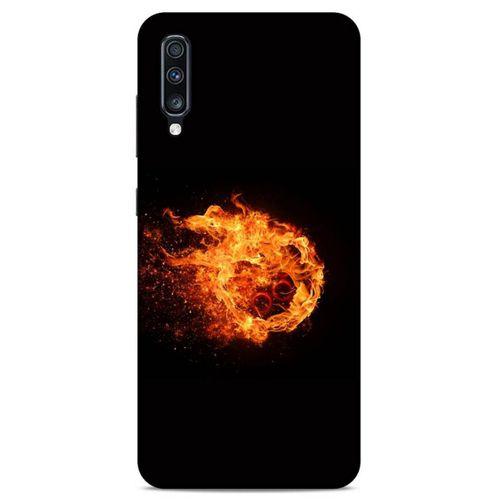 Lopard Samsung Galaxy A70 Uyumlu Kılıf FireX (29) Arka Koruma Kılıfı Ateş Topu