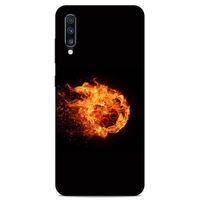 Lopard Samsung Galaxy A70 Uyumlu Kılıf FireX (29) Arka Koruma Kılıfı Ateş Topu