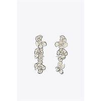 Çiçek Küpe - Beyaz