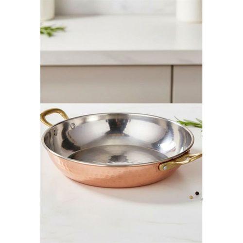 Turna Bakır Çelebi Tava 4 No 20 Cm El Dövme Kırmızı Turna7574-1