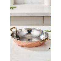 Turna Bakır Çelebi Tava 4 No 20 Cm El Dövme Kırmızı Turna7574-1