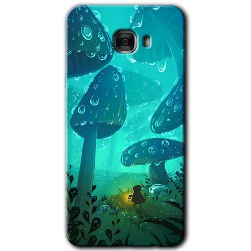 Galaxy C9 Pro Kılıf HD Desen Baskılı Arka Kapak - Silhoutte Dropss