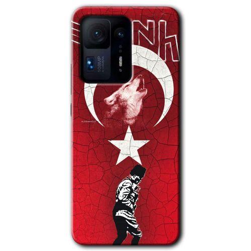 Potkal Hediye Fabrikası Xiaomi Mi Mix 4 Kılıf HD Desen Baskılı Arka Kapak - Bozkurt Atam