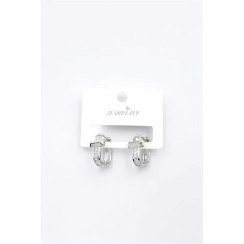 Taşlı Küpe - Gümüş