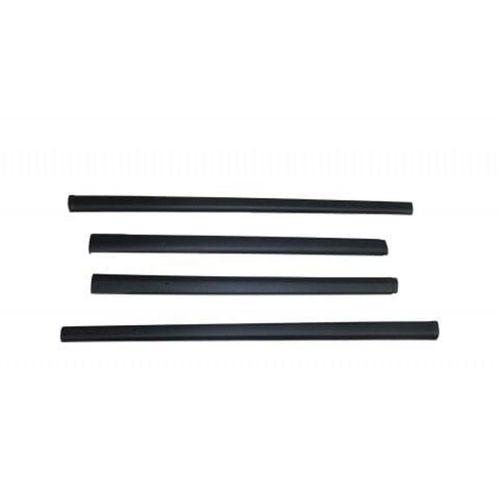 FIAT DOBLO 2015 Set 4 Parça Marşpiyel Kaplama Siyah Akrilik Düz Desen Kısa Şase