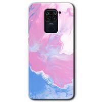 Xiaomi Redmi Note 9 Kılıf Baskılı Arka Kapak - Liquid Lekeler Art +Tam Ekran Koruyucu