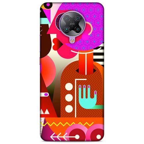 Lopard Xiaomi Poco F2 Pro Uyumlu Kılıf Soyut Sanat (16) Desenli Kalın Kılıf