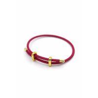 Hasır Bileklik - Fuşya