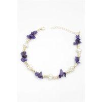 Dorika Taş Halhal - Mor