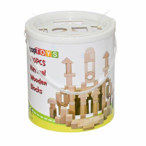 Çocuk CS-8831 Natural Ahşap Blok Seti 100 Parça -Chiva