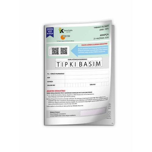 2026 YKS YDT Arapça ÖSYM Tıpkı Basım Çıkmış Soru Deneme Kitapçığı (Türkiye Geneli)