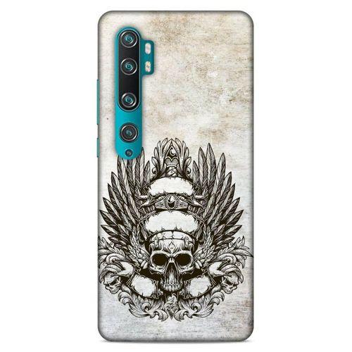 Lopard Xiaomi Mi Note 10 Uyumlu Kılıf Tattoo's (6) Silikon Kılıf Siyah Gri
