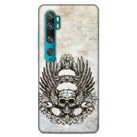 Lopard Xiaomi Mi Note 10 Uyumlu Kılıf Tattoo's (6) Silikon Kılıf Siyah Gri
