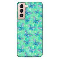 Lopard Samsung Galaxy S21 Uyumlu Kılıf Kelebek Etkisi (10) Full Koruma Kılıfı