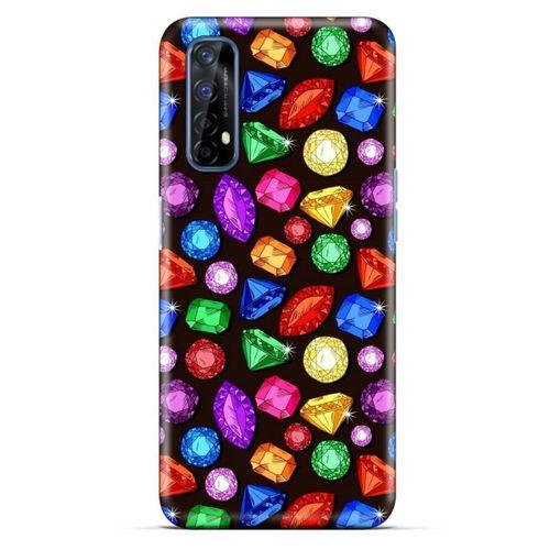 Oppo Realme 7 Kılıf Baskılı Özel Seri Taşlı (5) Koruma Kabı