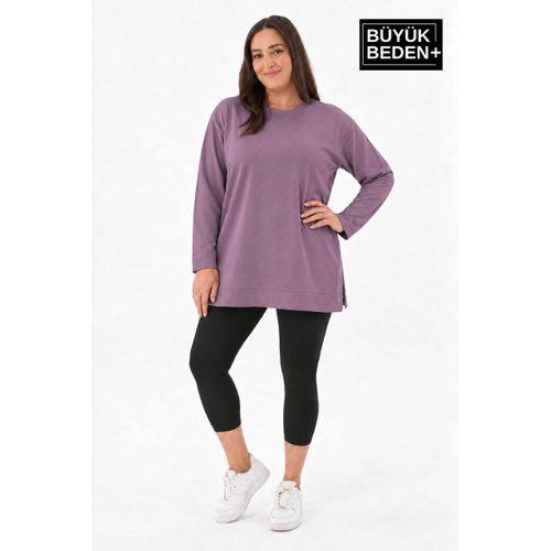 Kadın Tunik Büyük Beden ince Sweatshırt SPR26BTK990