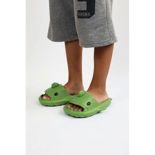 WG500 Köpekbalığı Haki Unisex Tam Ortopedik Terlik Shark Slides