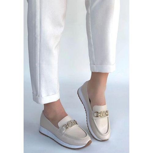 Otra Bej Cilt Babet Ayakkabı