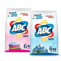 ABC Matik Toz Deterjan Dağ Ferahlığı 6 KG + Renkliler 6 KG