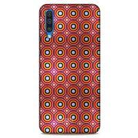 Samsung Galaxy A50 Kılıf Pastel Renkler (40) Fit Silikon Kılıf Yeşil Kırmızı